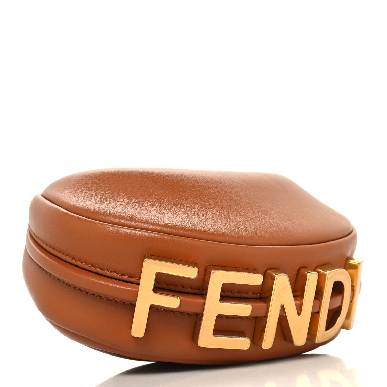 Fendi Vitello Grace Matte Nano Fendigraphy Hobo Charm Brandy 4 of 10
