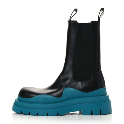 Bottega Veneta Calfskin Mens The Tire Chelsea Boots 42 Black Blaster 1 of 9