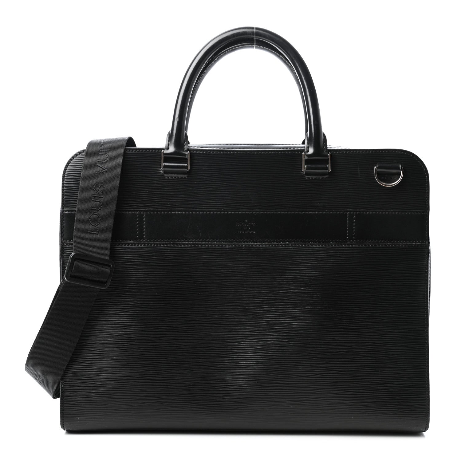 Louis Vuitton Epi Bassano Briefcase Black 1 of 13
