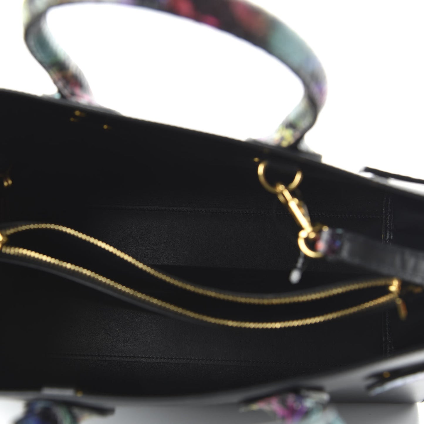 Calfskin Embossed Python Small Sac De Jour Black Multicolor