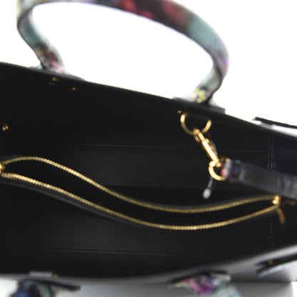 Saint Laurent Calfskin Embossed Python Small Sac De Jour Black Multicolor 5 of 9