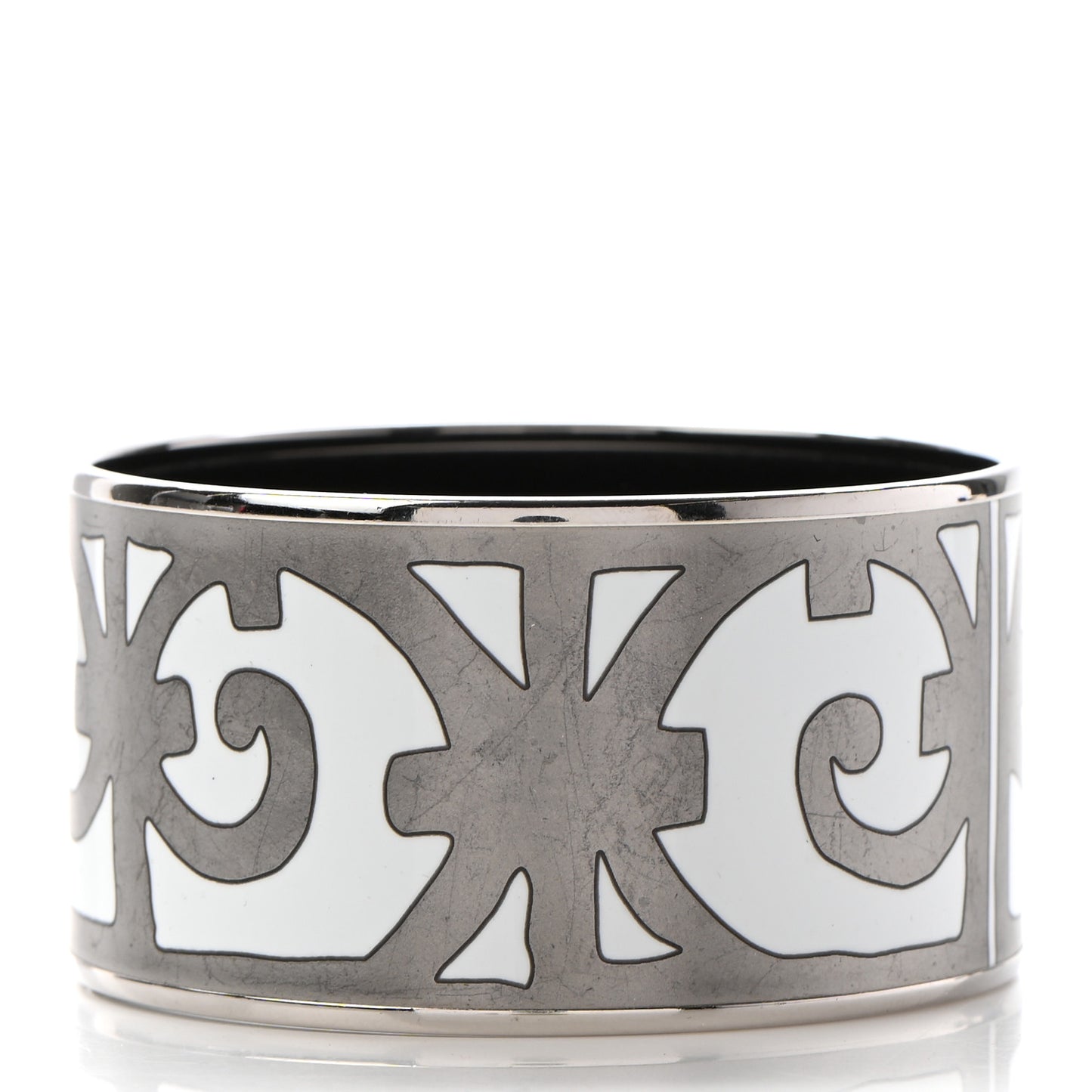 Enamel Printed Extra Wide Balcons du Guadalquivir Bracelet 70 Silver