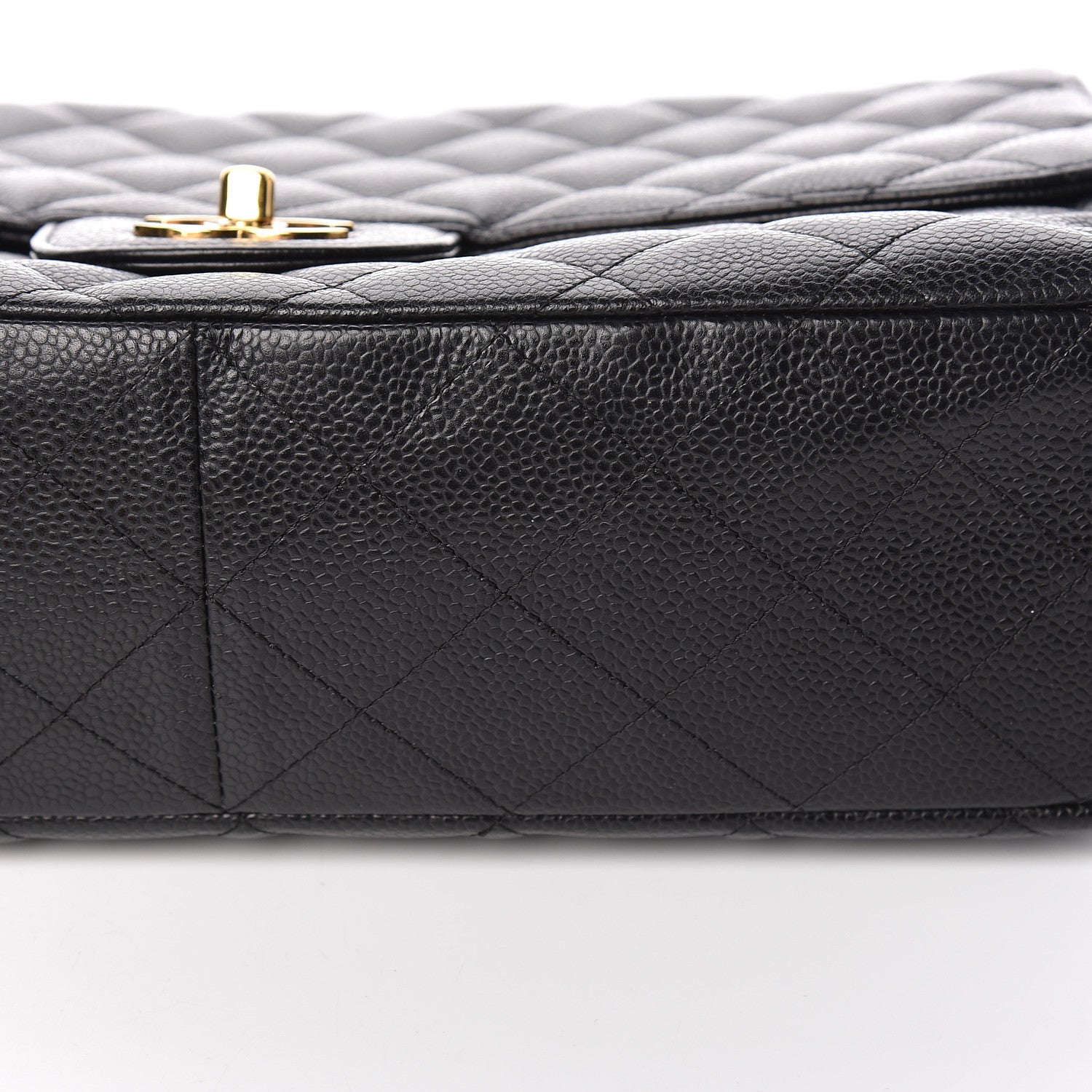 Chanel Caviar Quilted Jumbo Single Flap Black 11 of 15