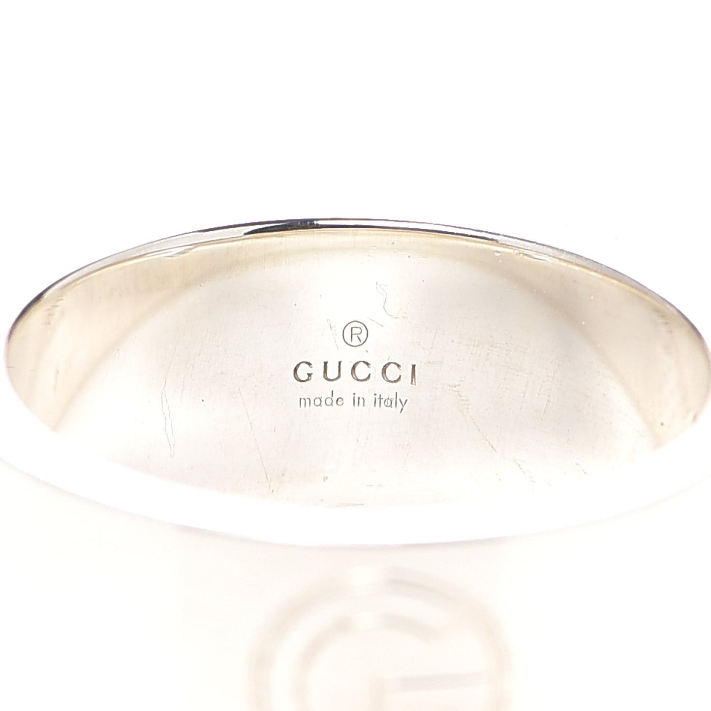 Sterling Silver G Cutout Band Ring 54 6.75