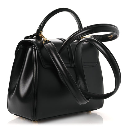 Celine Satinated Calfskin Mini 16 Top Handle Bag Black 2 of 10