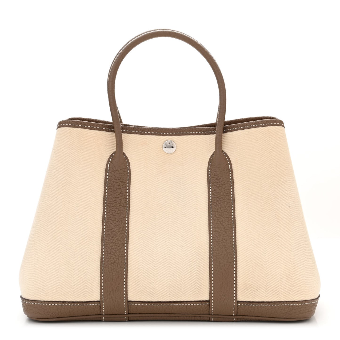Grand Chevron Weave Negonda Garden Party 30 TPM Tote Beton Etoupe