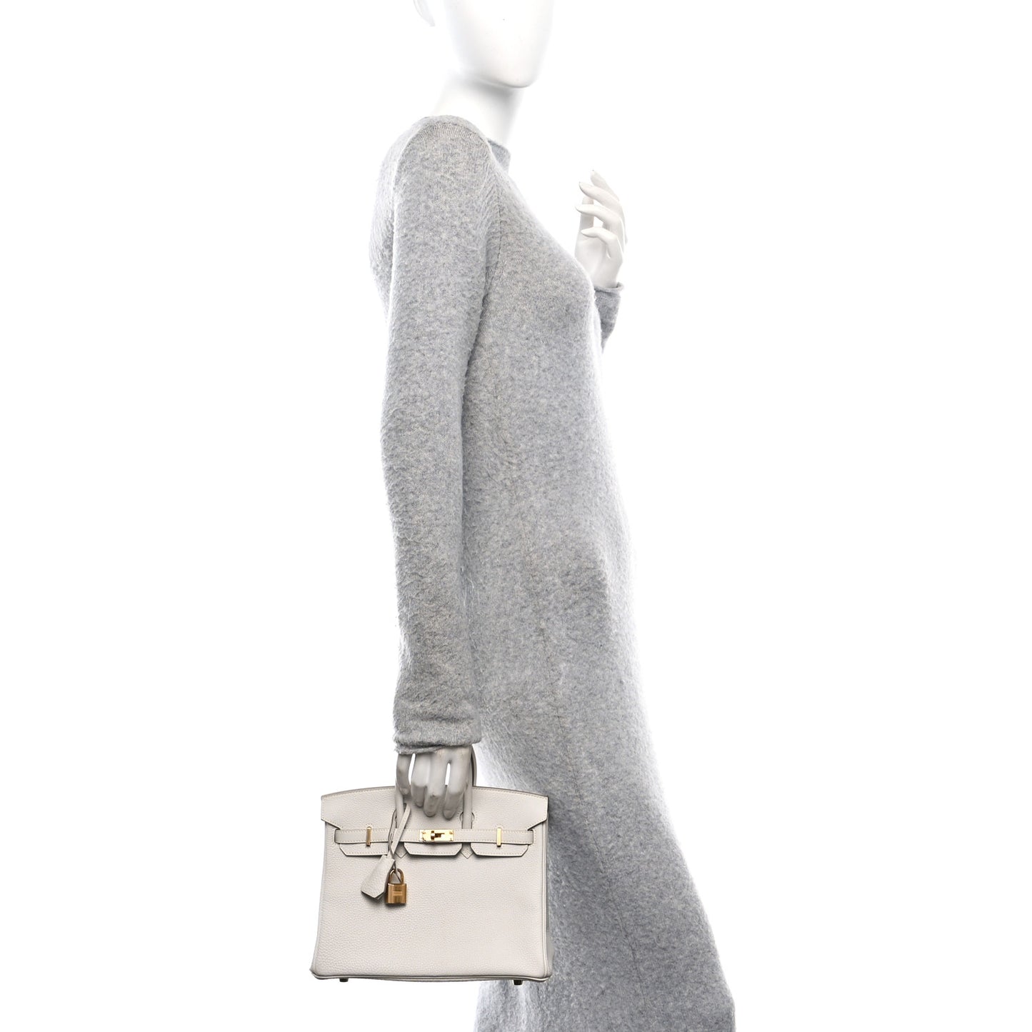 Togo Birkin 25 Gris Pale