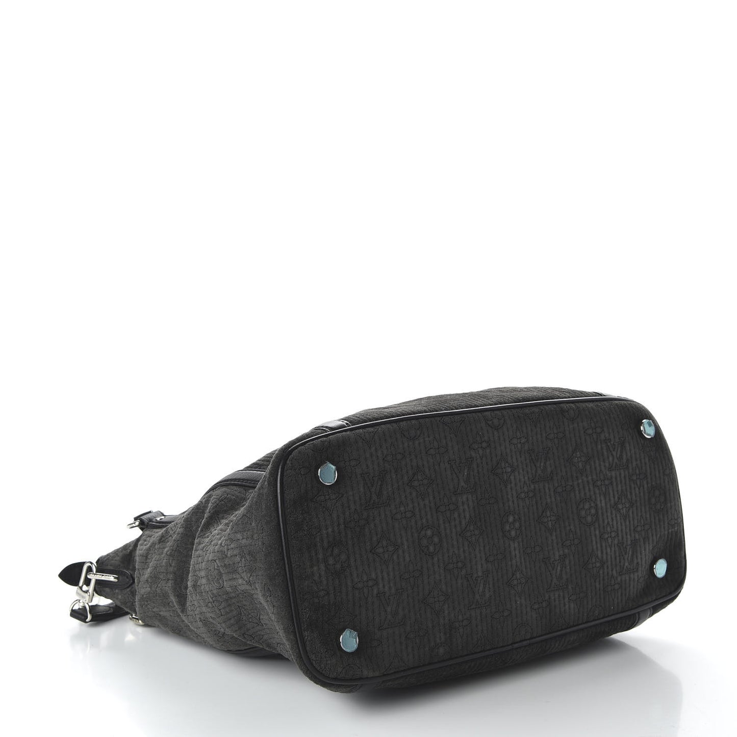 Monogram Suede Antheia IXIA MM Black