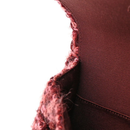 Chanel Tweed Quilted Medium Double Flap Red 12 of 14