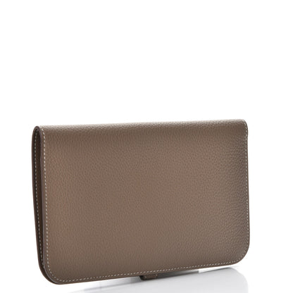 Hermes Togo Dogon Duo Wallet Etoupe 3 of 10