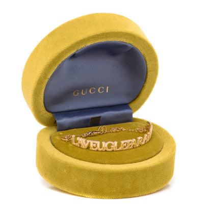 Gucci 18K Yellow Gold L'Aveugle Par Amour Bracelet 6 of 6