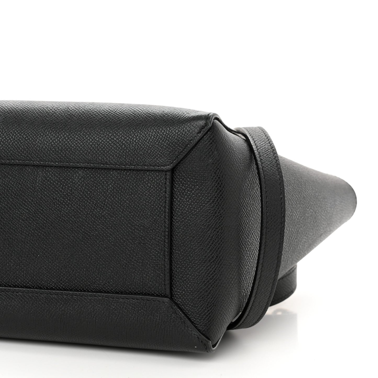 Grained Calfskin Micro Belt Bag Black