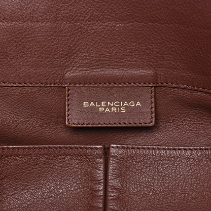 Balenciaga Veau Papier Basket Tote Castagna 6 of 15