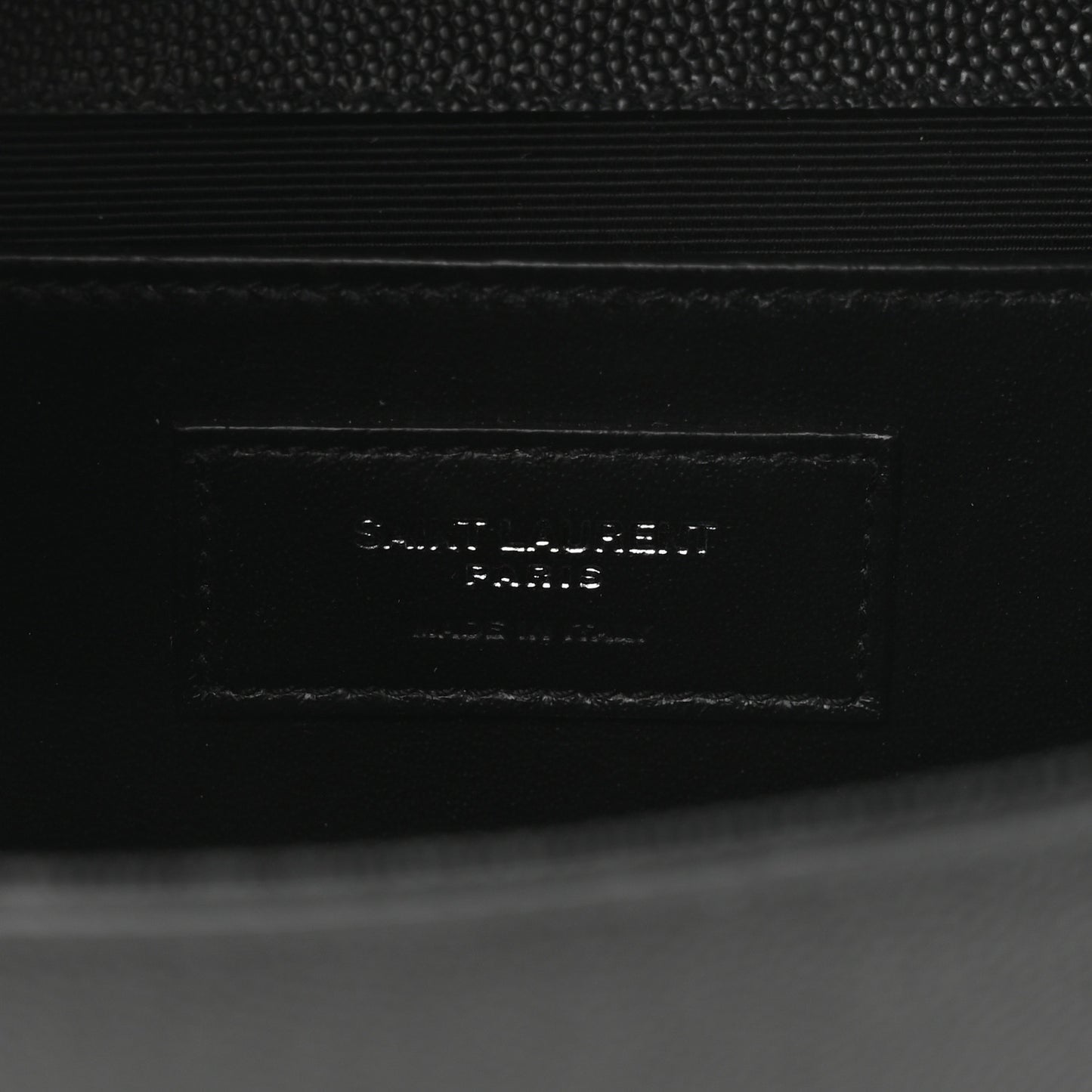 Grain De Poudre Medium Classic Monogram Kate Satchel Black