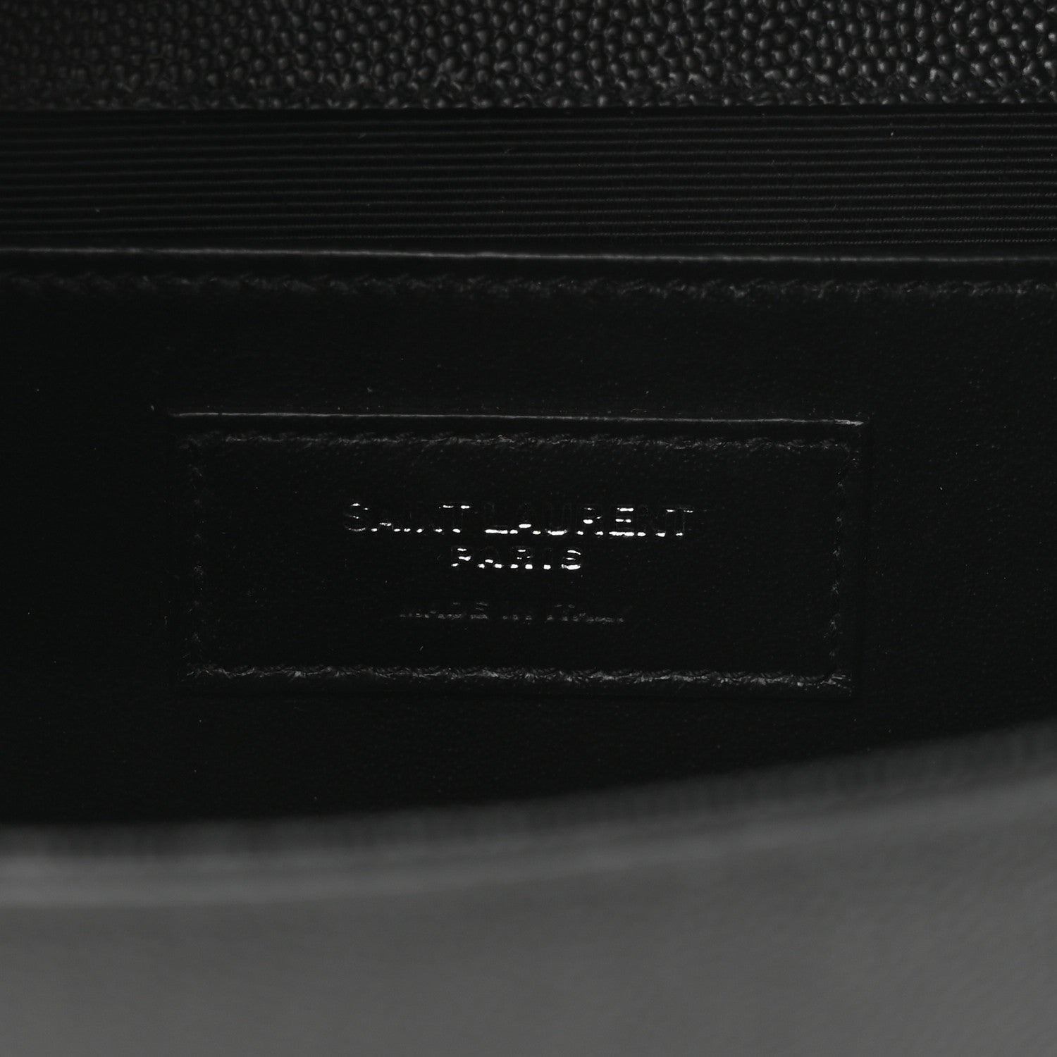 Saint Laurent Grain De Poudre Medium Classic Monogram Kate Satchel Black 7 of 9
