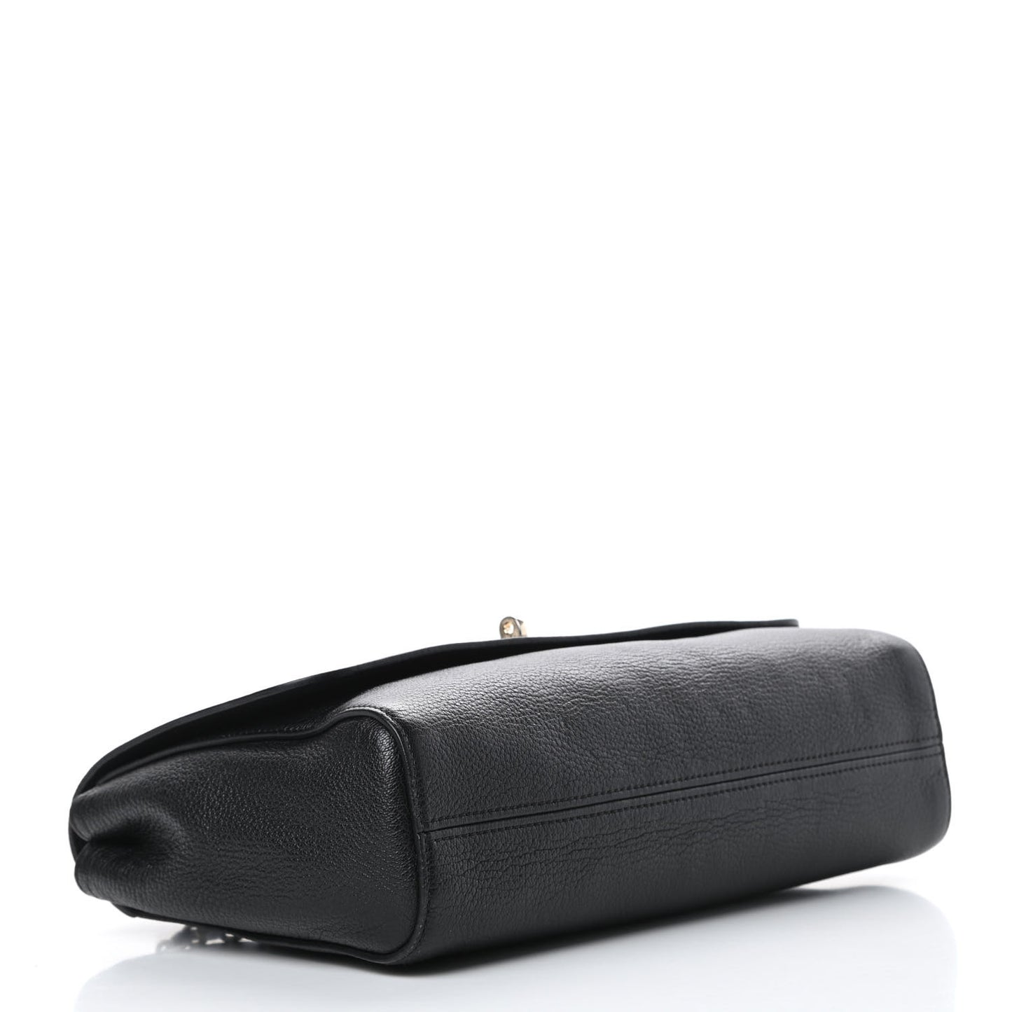 Glossy Goatskin Medium Lily Black