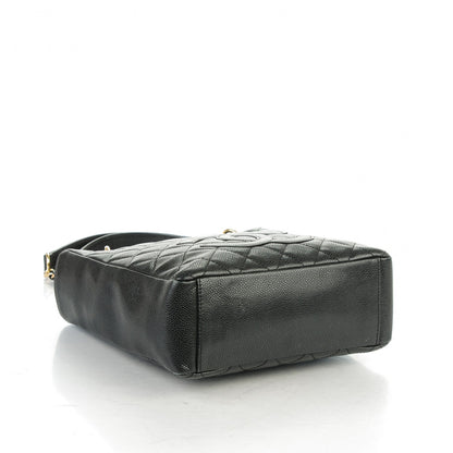 Chanel Caviar Quilted Petit Shopping Tote PST Black 5 of 9