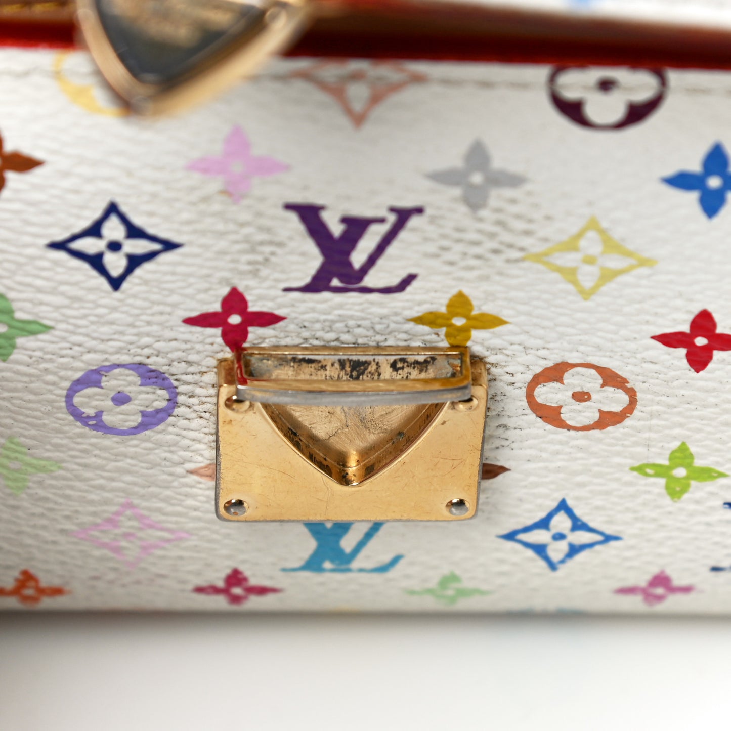 Monogram Multicolor Koala Wallet White