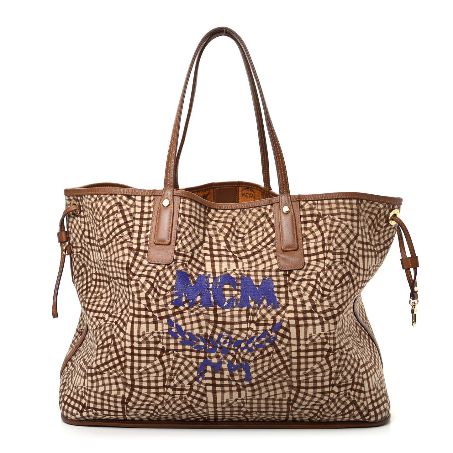 Visetos Large Liz Reversible Shopper Tote Cognac