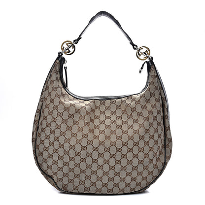 Gucci Monogram Large GG Twins Hobo Black 1 of 19
