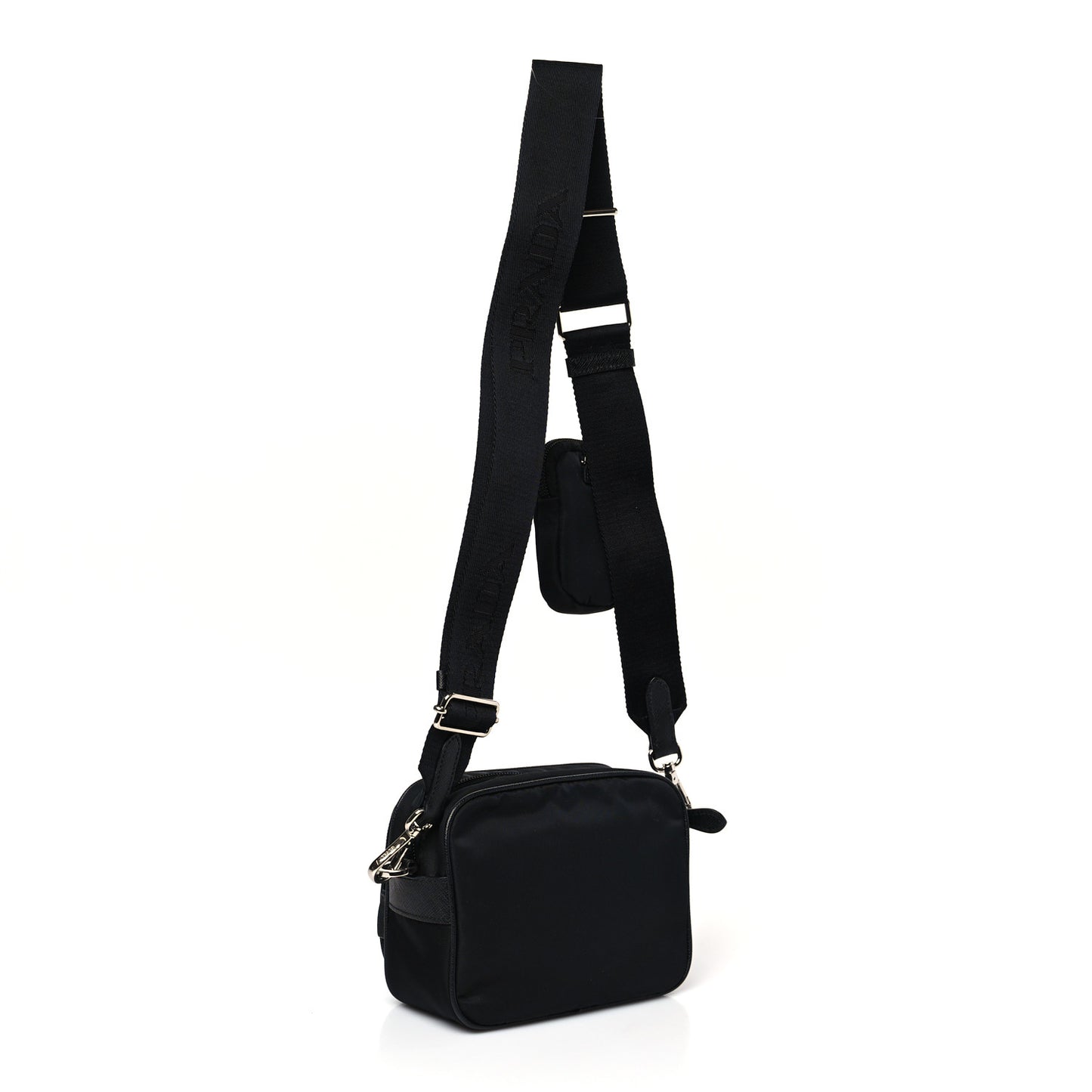 Re-Nylon Saffiano Mini Re-Edition 2005 Camera Bag Black