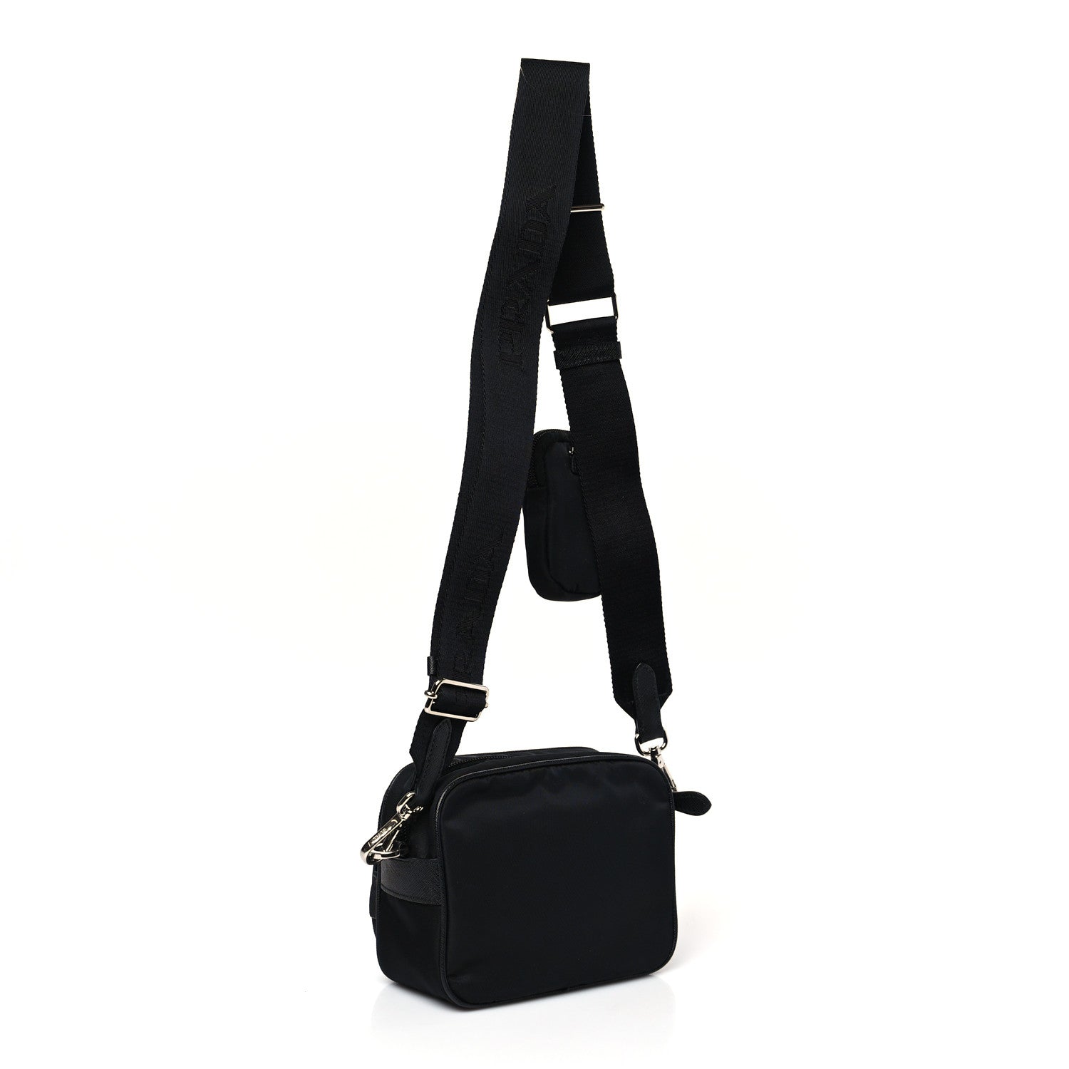 Prada Re-Nylon Saffiano Mini Re-Edition 2005 Camera Bag Black 3 of 8