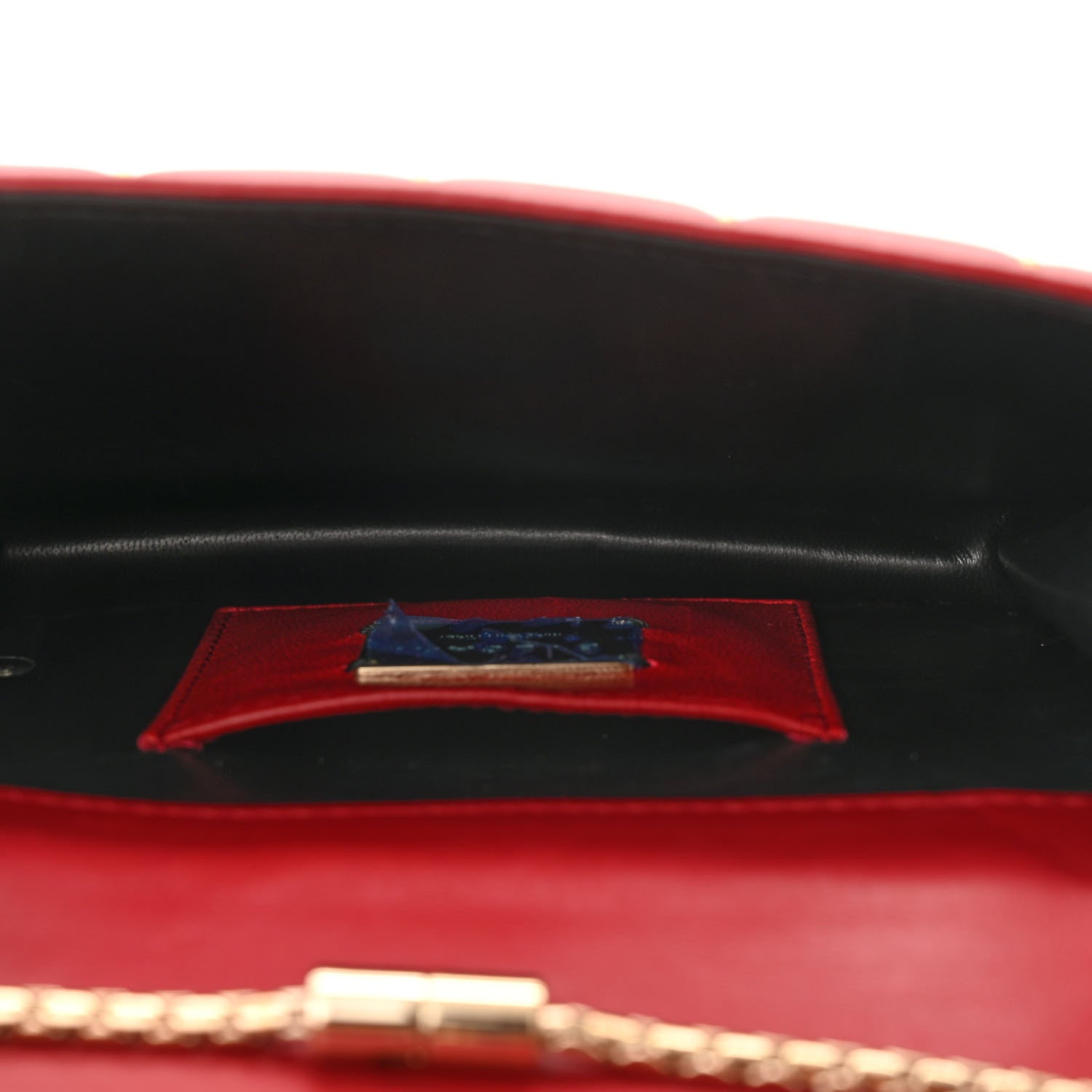 Bulgari Calfskin Star Studded Serpenti Forever Crossbody Bag Red 6 of 14