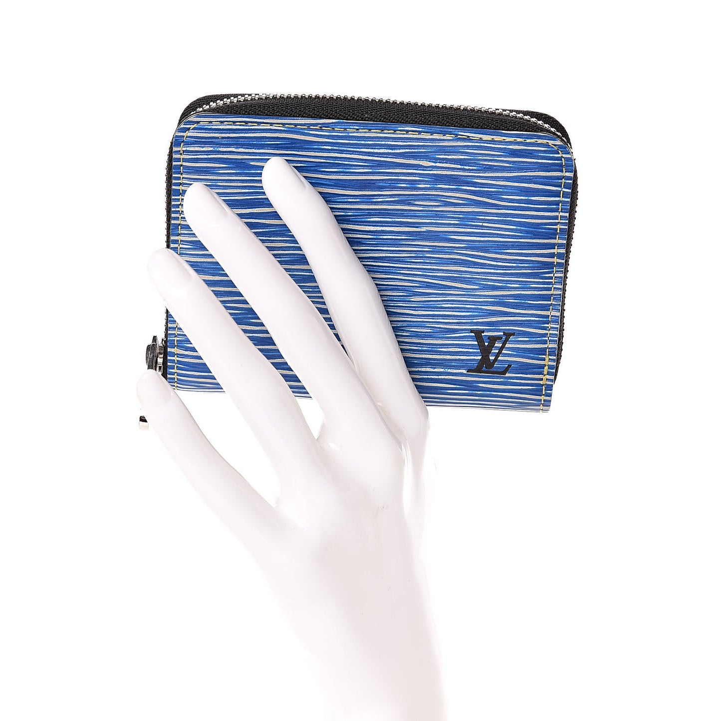 Epi Zippy Coin Purse Denim Light