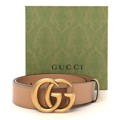 Gucci Calfskin Double G 40mm Belt  80 32 Tan 6 of 6