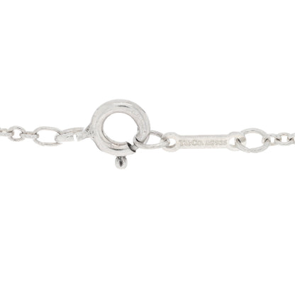 Tiffany Sterling Silver Diamond Large Daisy Key Pendant Necklace 5 of 5