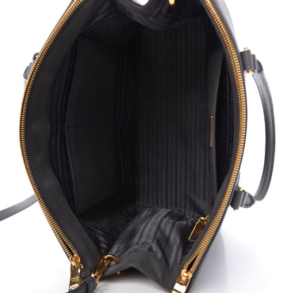Prada Saffiano Lux Large Galleria Double Zip Tote Mercurio 5 of 10