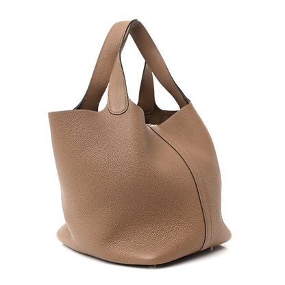 Hermes Taurillon Maurice Picotin Lock 22 MM Beige De Weimar 3 of 14