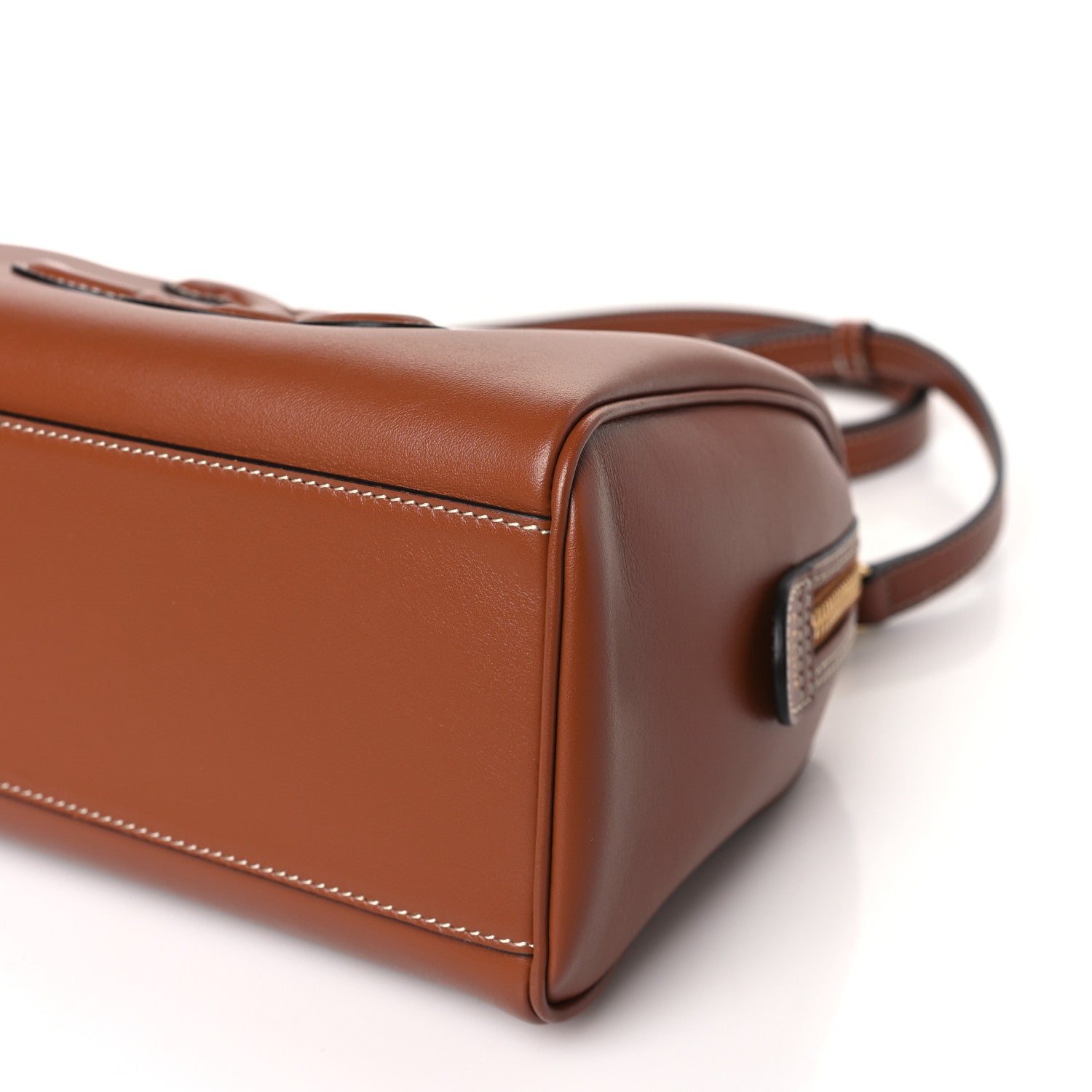 Celine Smooth Calfskin Triomphe Small Boston Bag Tan 8 of 8