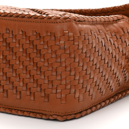 Loewe Calfskin Woven Small Puzzle Bag Tan 9 of 12