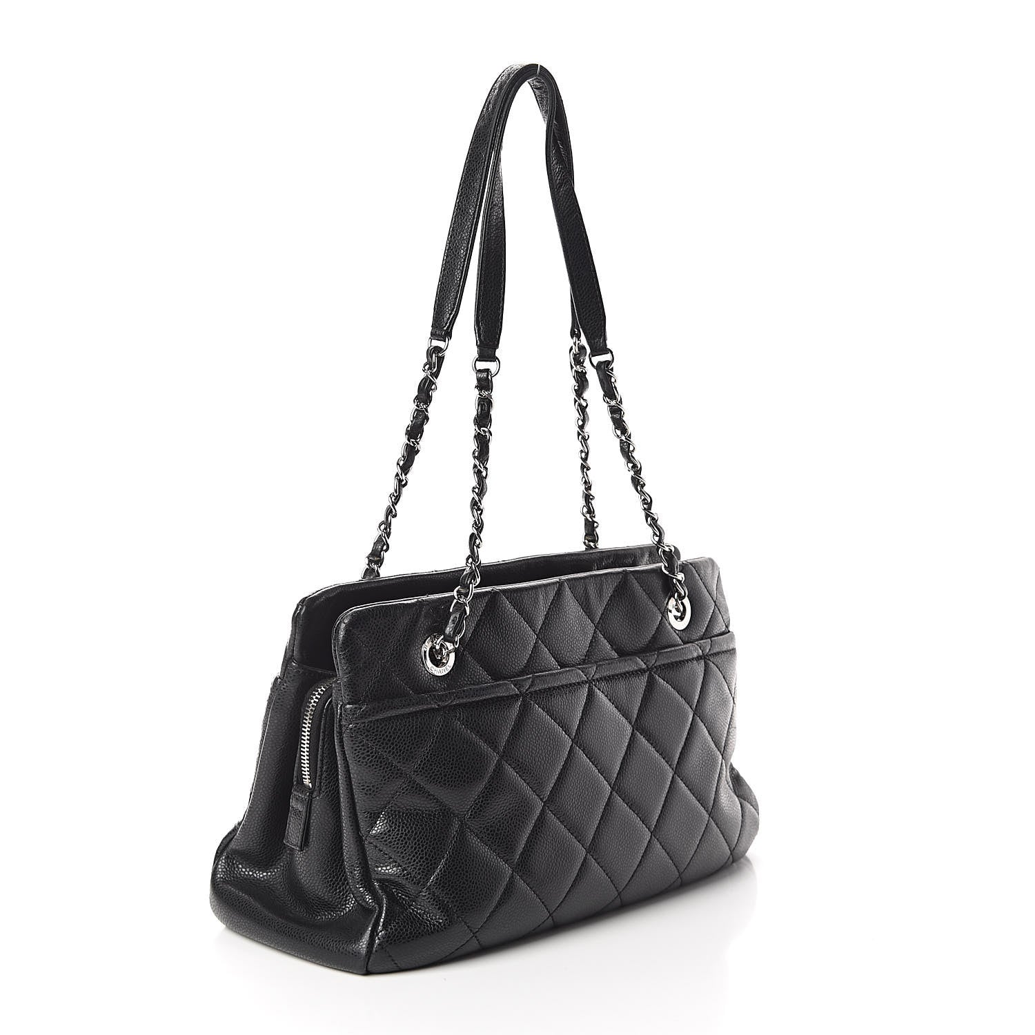 Chanel Caviar Quilted Timeless CC Soft Tote Black 3 of 17