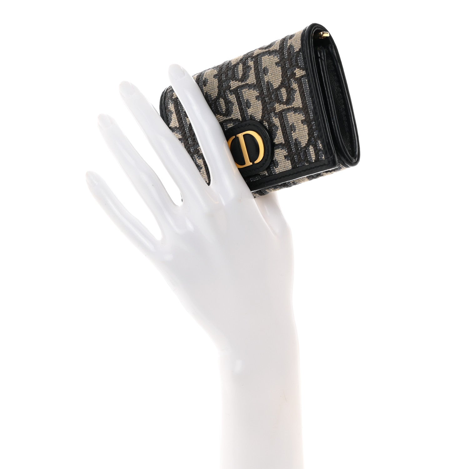 Christian Dior Oblique 30 Montaigne Glycine Wallet Blue Christian Dior Oblique 30 Montaigne Glycine Wallet Blue