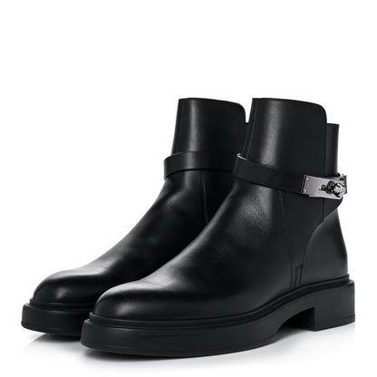 Hermes Calfskin Veo Ankle Boots 37 Black 3 of 8