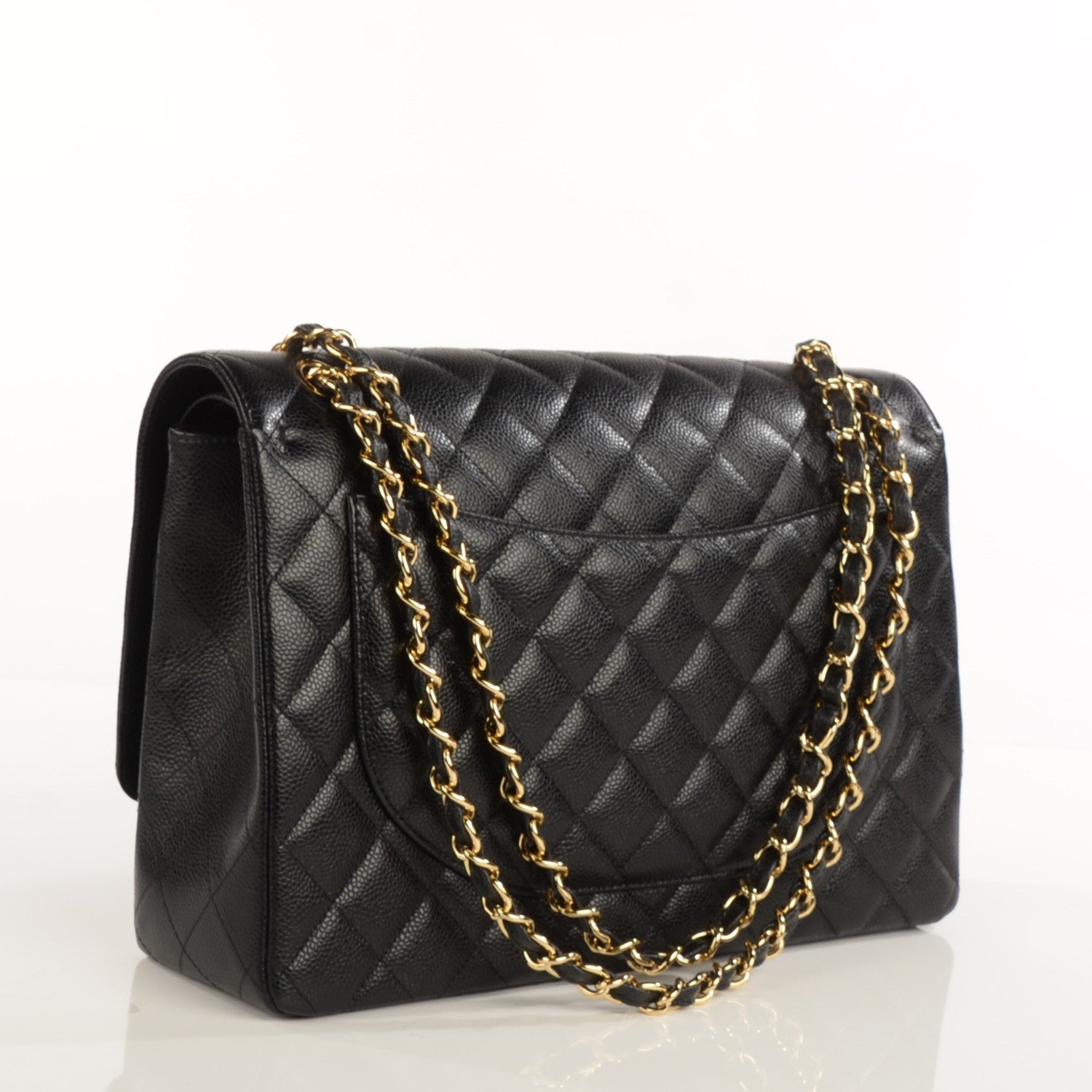 Chanel Caviar Quilted Maxi Double Flap Black 3 of 8