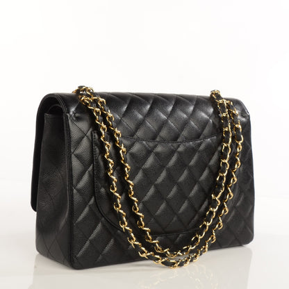 Chanel Caviar Quilted Maxi Double Flap Black 3 of 8
