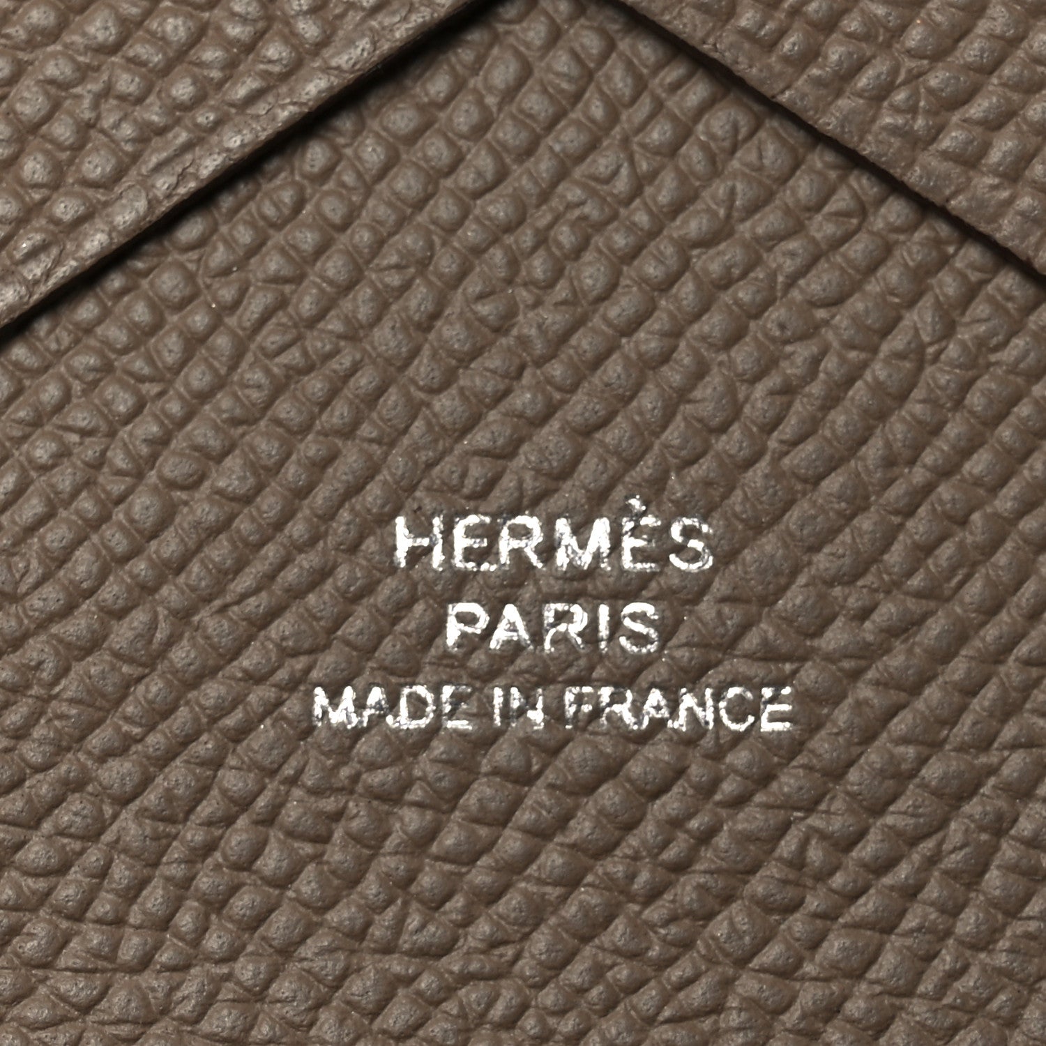 Hermes Epsom Calvi Duo Card Case Etoupe 6 of 7