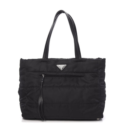 Prada Tessuto Nylon Bomber Tote Black 1 of 10