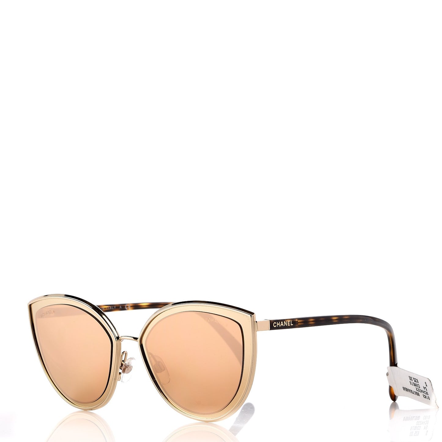 Metal Cat Eye Sunglasses 4222 Gold
