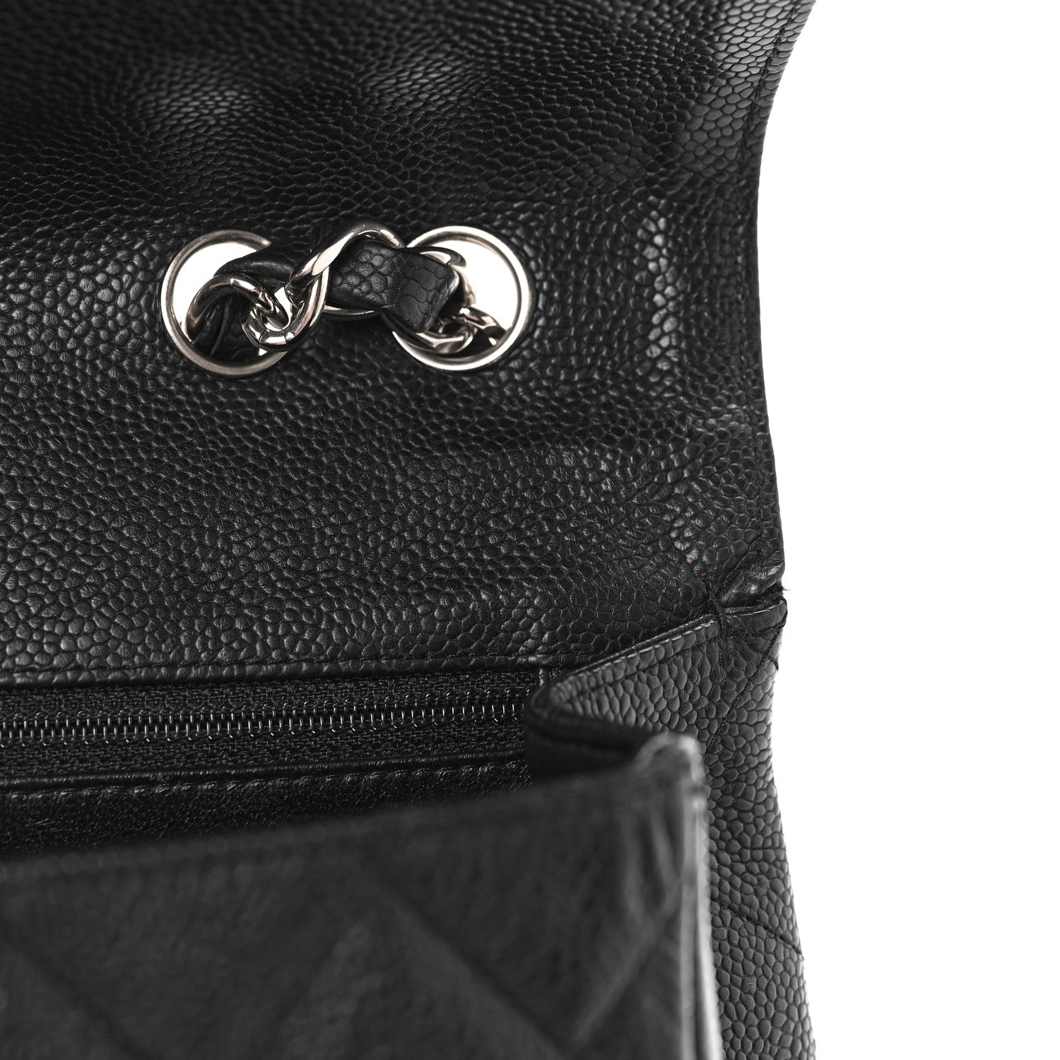 Chanel Caviar Quilted Jumbo Single Flap Black 12 of 13