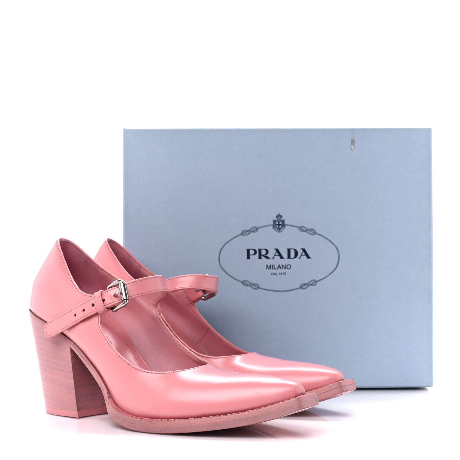 Prada Spazzolato Mary Jane 90mm Pumps 39.5 Petalo 11 of 11