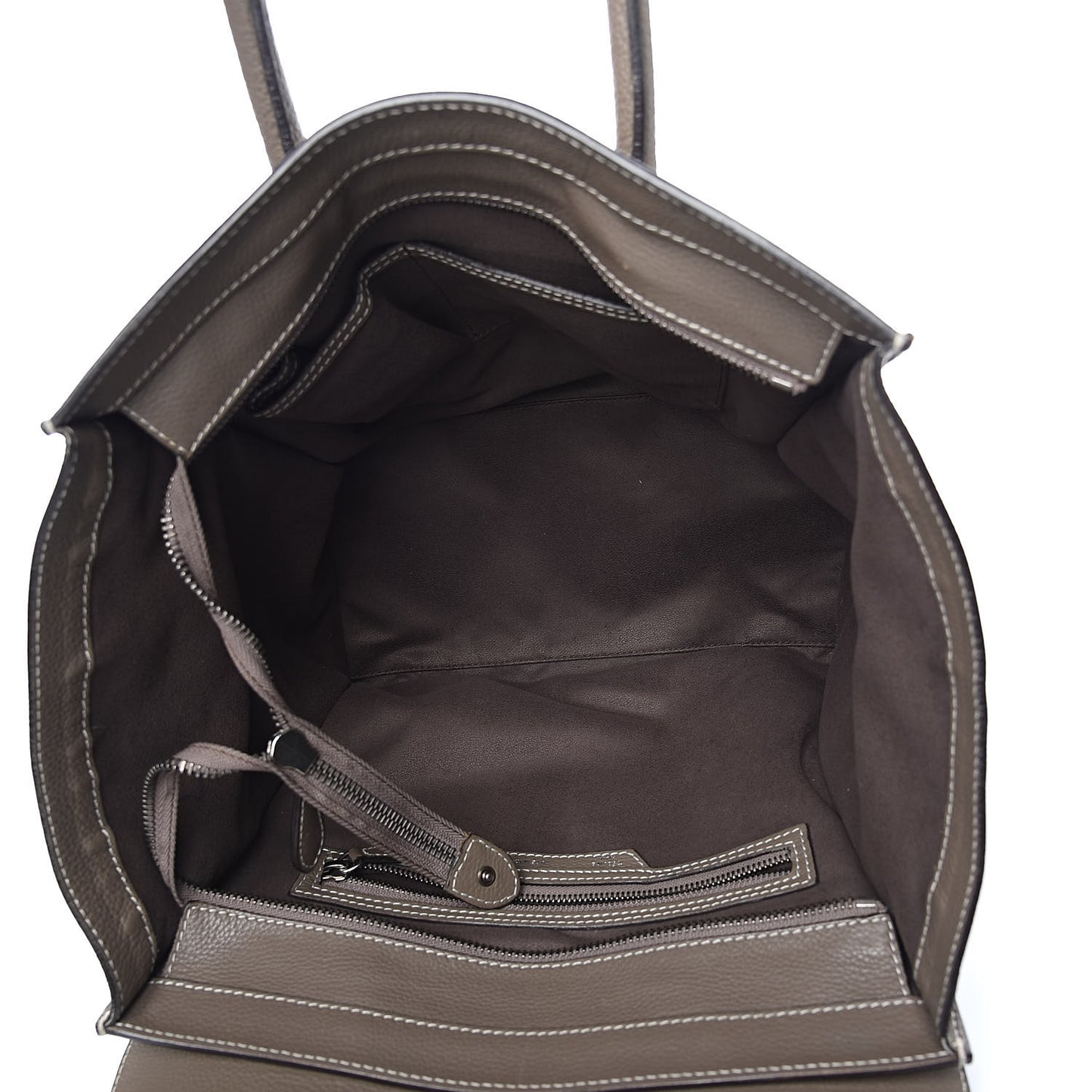 Drummed Calfskin Mini Luggage Souris
