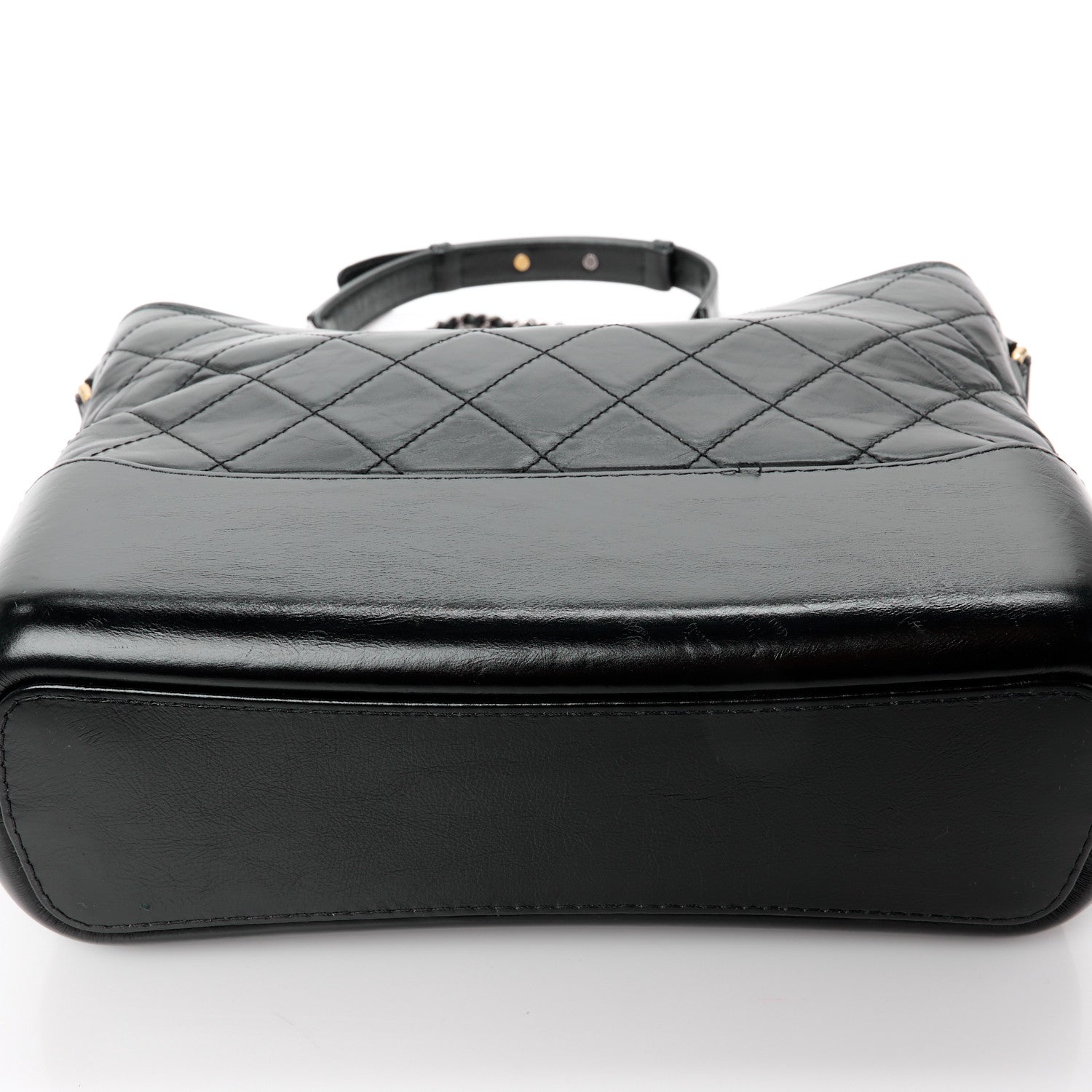 Chanel Aged Calfskin Quilted Medium Gabrielle Hobo Black 11 of 13