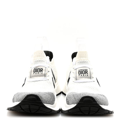 Christian Dior Technical Knit Run'n'Dior Sneakers 40 White Black 3 of 9