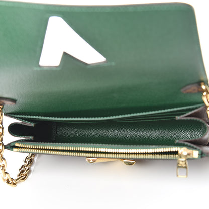 Louis Vuitton Monogram Palm Twist Chain Wallet Vert White 5 of 10