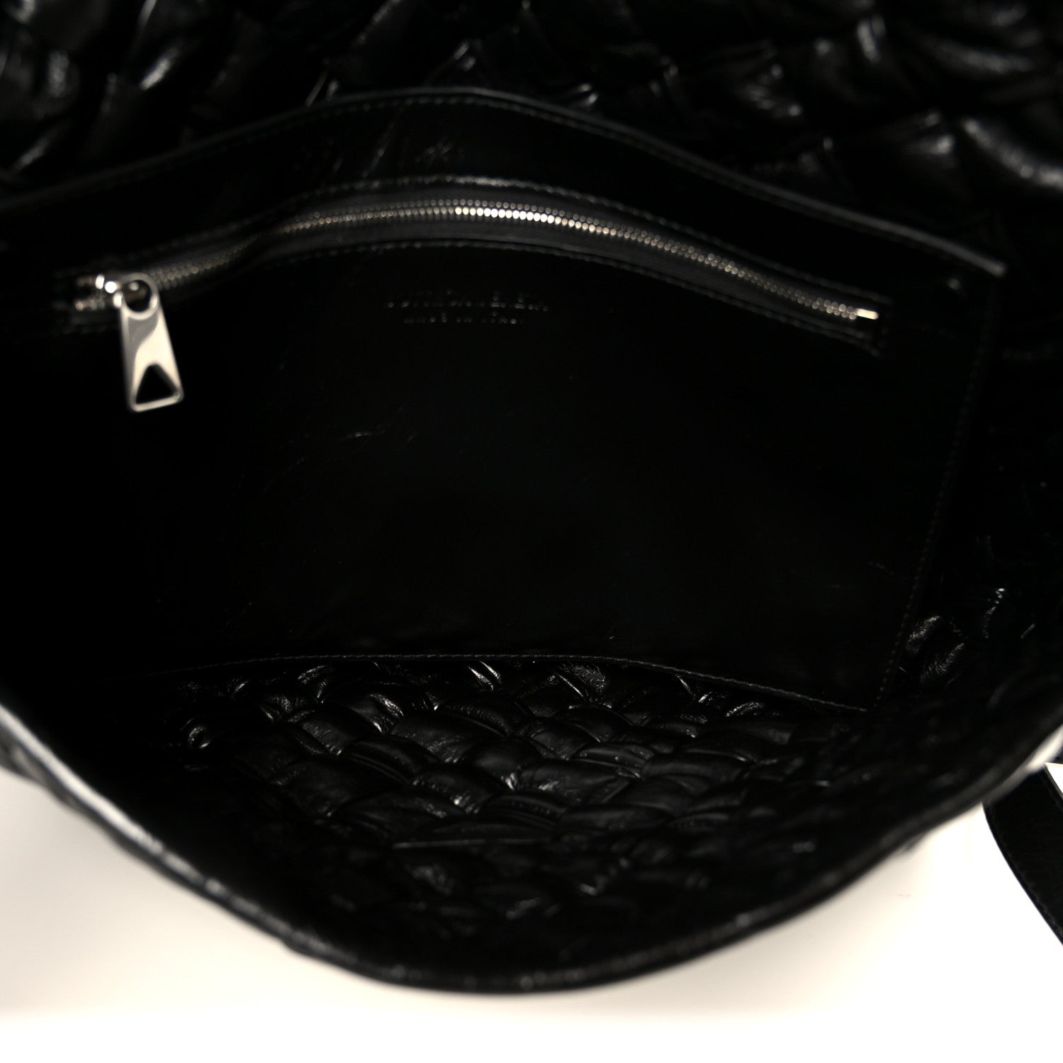 Bottega Veneta Calfskin Intreccio Kalimero Messenger Black 5 of 12