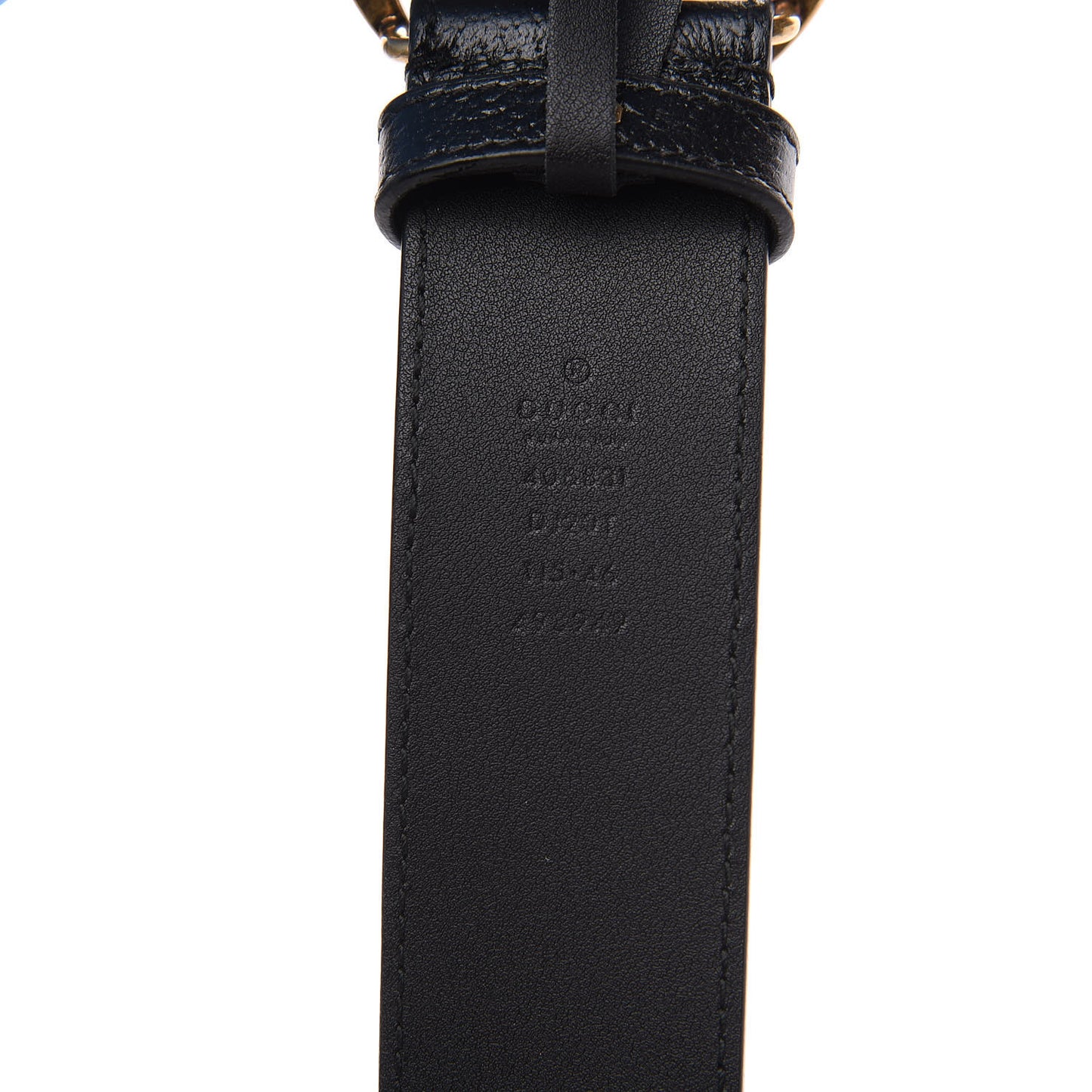 Textured Calfskin Double G 40mm Belt 115 46 Black